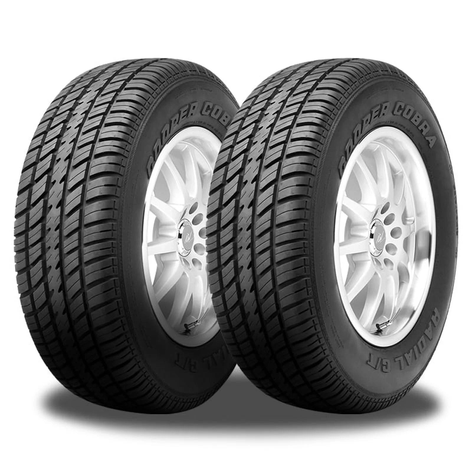 2  Cobra Radial G/T 235/60R15 98T Classic Muscle Car White Letters Tires 160017024 / 235/60/15 / 2356015