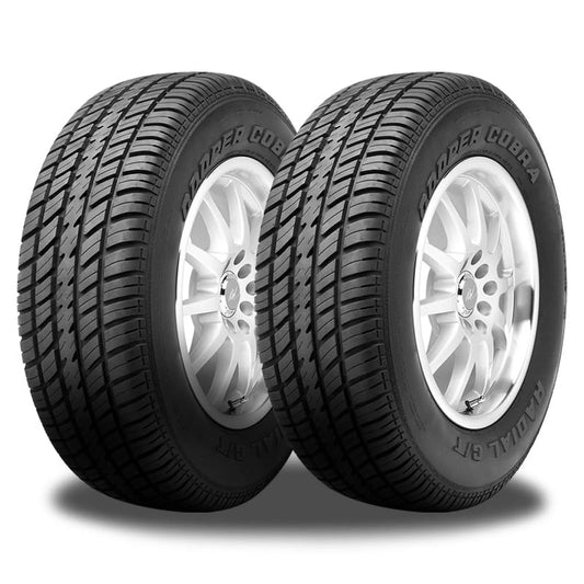 2  Cobra Radial G/T 235/60R15 98T Classic Muscle Car White Letters Tires 160017024 / 235/60/15 / 2356015