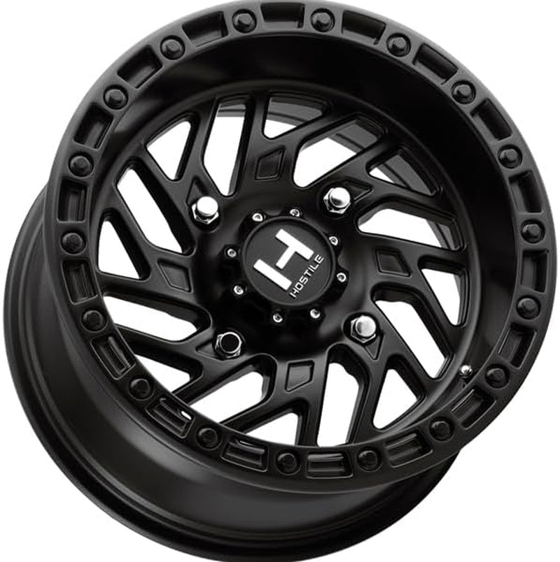 H116 Jigsaw UTV 15X8 4X156 +0Mm Satin Black Wheel Rim 15" Inch