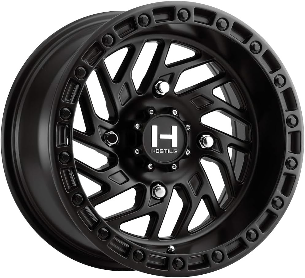 H116 Jigsaw UTV 15X8 4X156 +0Mm Satin Black Wheel Rim 15" Inch