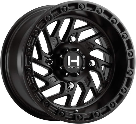 H116 Jigsaw UTV 15X8 4X156 +0Mm Satin Black Wheel Rim 15" Inch