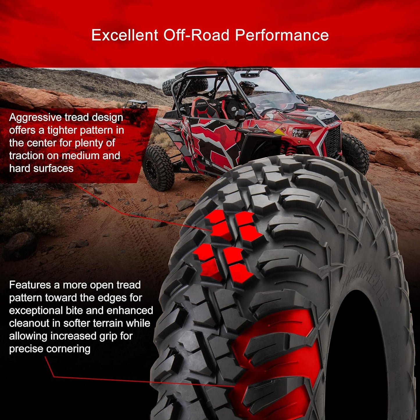 Set of Four 32X10-15 Radial Tires Mounted on Uinta Milled/Black Alloy Wheels with Black Lug Nuts, 8-Ply Rated, Medium/Hard Terrain, 4/156 Bolt Pattern,