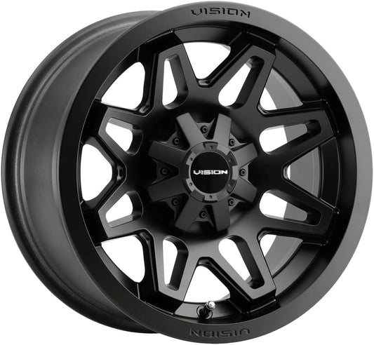 416 Seven UTV 12X8 4X110-10.2Mm Matte Black Wheel Rim 12" Inch