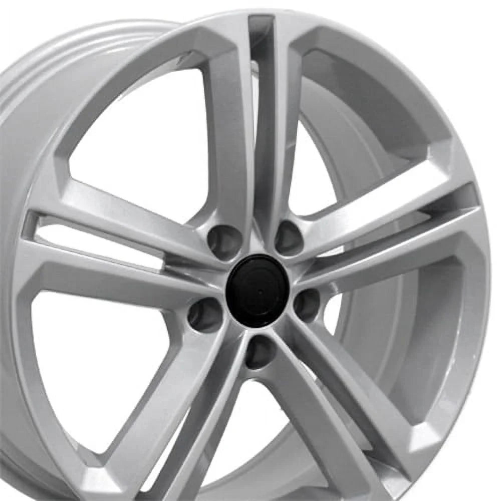 VW18 18 Inch Rim Fits CC Style 5X112 18X8 Gloss Silver - Hollander 69924 (1)