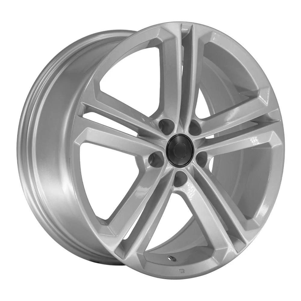 VW18 18 Inch Rim Fits CC Style 5X112 18X8 Gloss Silver - Hollander 69924 (1)