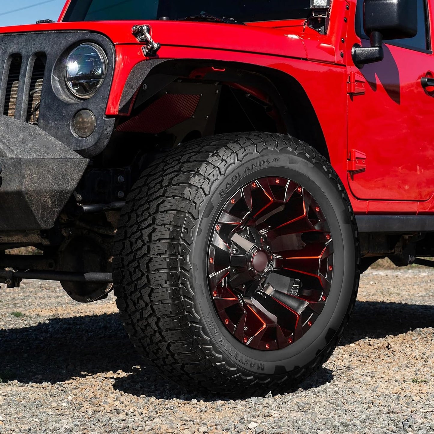 Set of 2 (TWO)  BADLANDS at All Terrain LT235/85R16 10 Ply E 120S SUV Light Truck Tire + Road Hazard Warranty Included - 235/85/16(Tire Only)