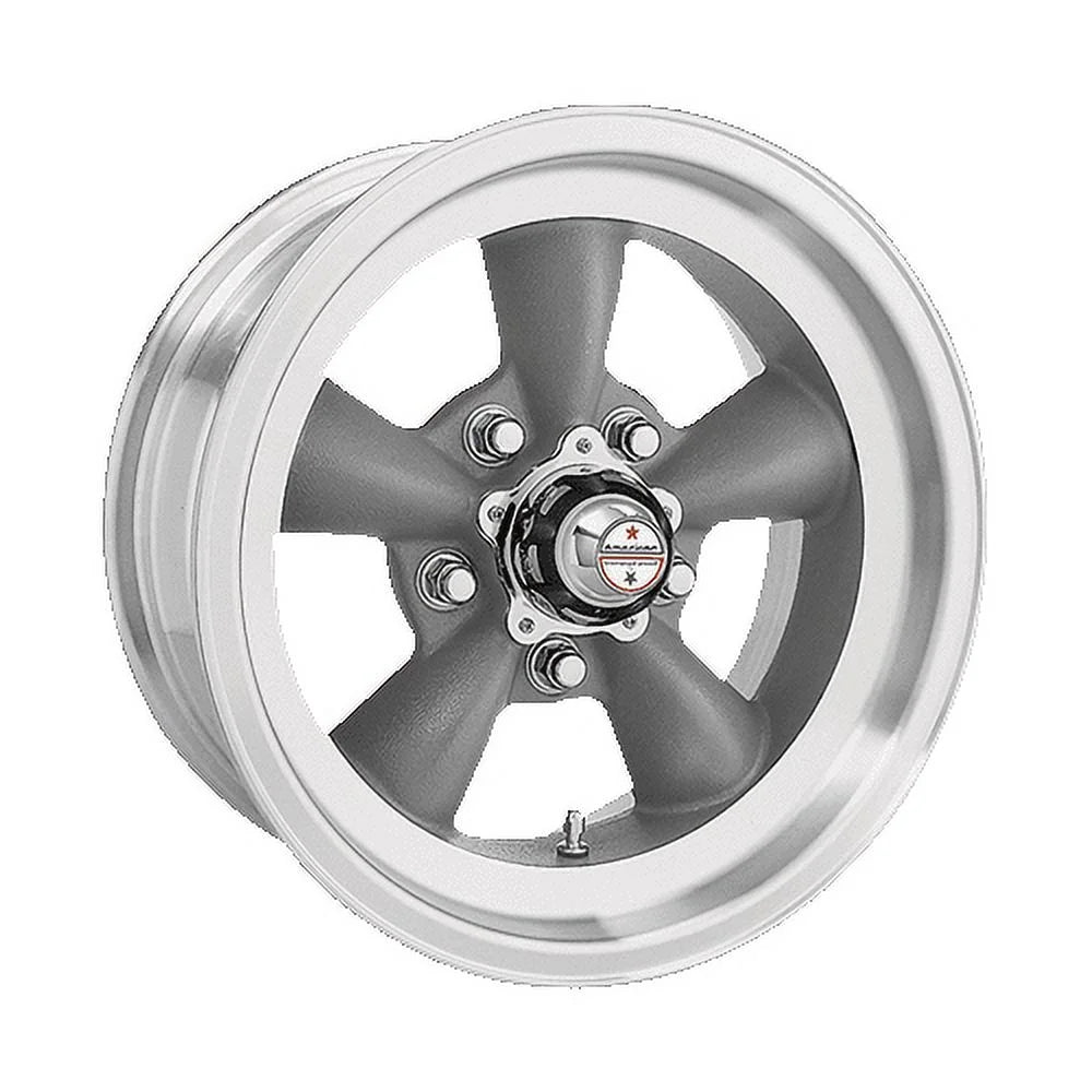 Vintage Aluminum Rim VN105 TORQ THRUST D 15X10In Torq Thrust Gray Machined Lip Finish, VN1055173