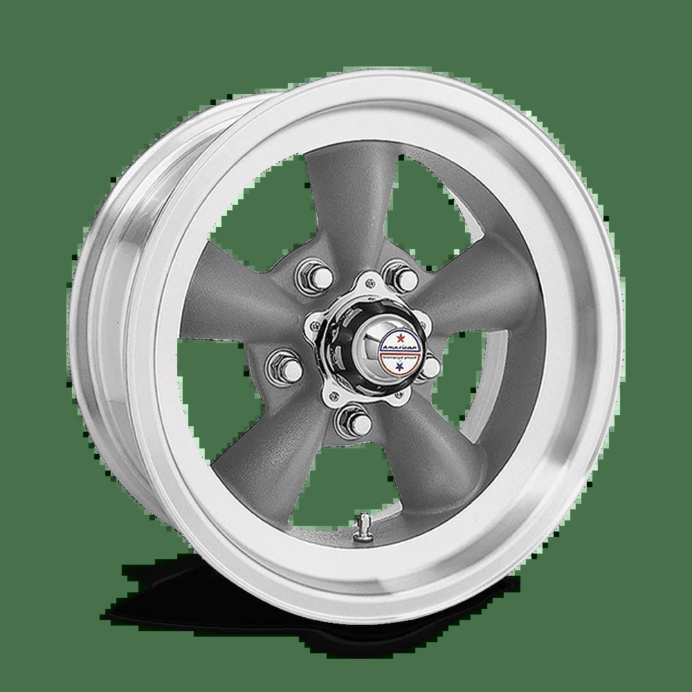 Vintage Aluminum Rim VN105 TORQ THRUST D 15X10In Torq Thrust Gray Machined Lip Finish, VN1055173