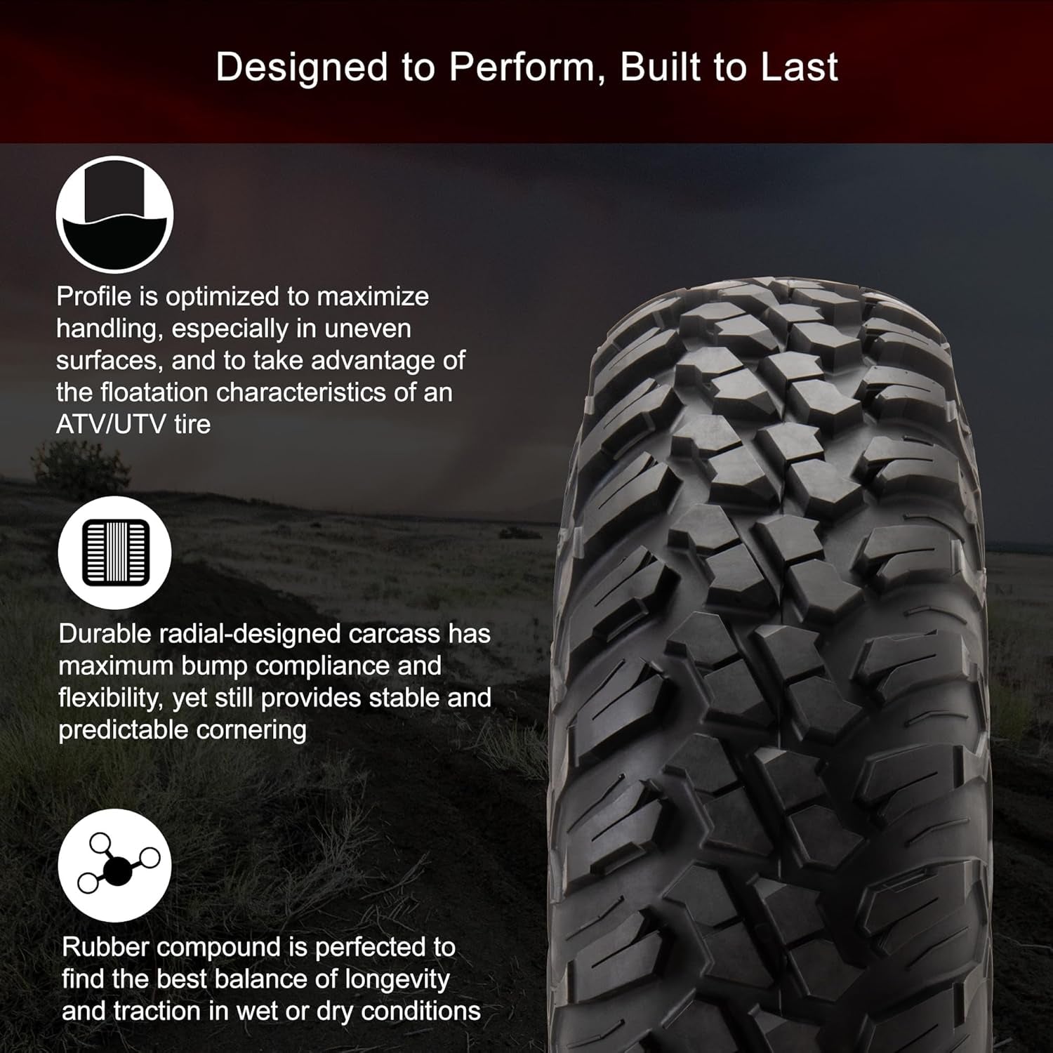 Set of Four 32X10-15 Radial Tires Mounted on Uinta Milled/Black Alloy Wheels with Black Lug Nuts, 8-Ply Rated, Medium/Hard Terrain, 4/156 Bolt Pattern,